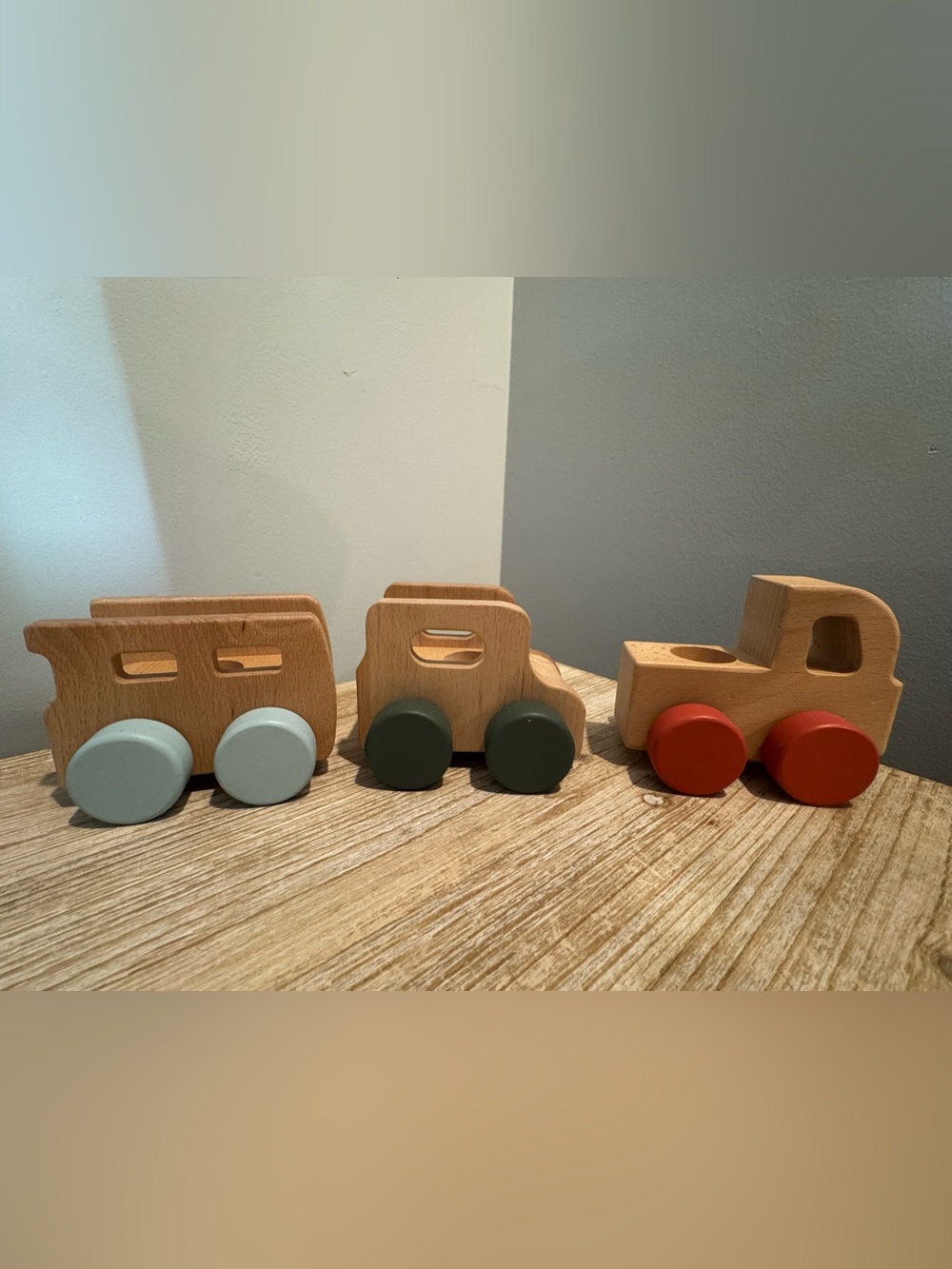 Hearth & Hand with Magnolia Wooden Toy Train/Car Set